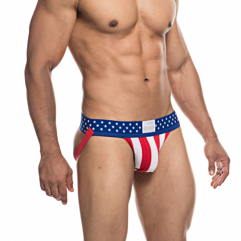 galleryman.com - Men Jockstrap Athletic Supporters Underwear US Flag