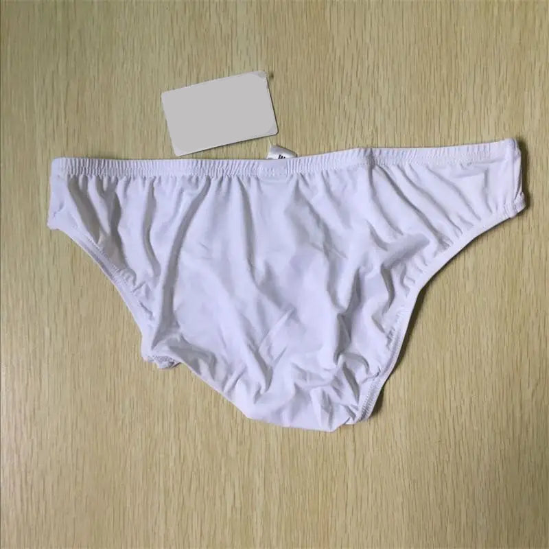 galleryman.com - Men's Elephant Nose Briefs With Scrotum Hole Underwear White