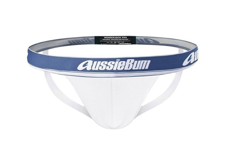 galleryman.com - Men Jockstraps Elastic Waistband Underwear White