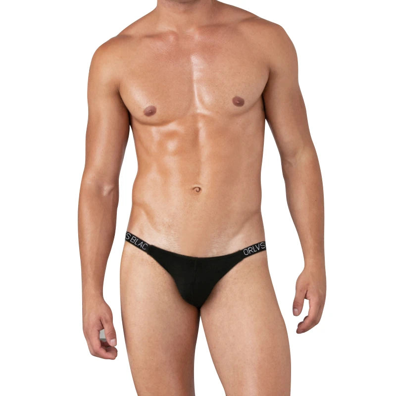 galleryman.com - Men Sexy Thong G-String Briefs Underwear Black