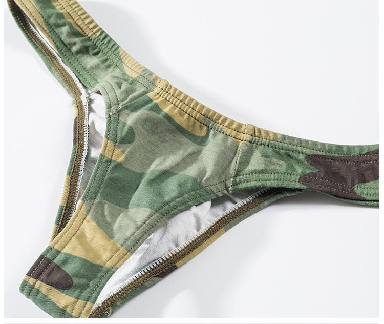 Herren Tarnmuster Tanga mit niedrigem Bund
