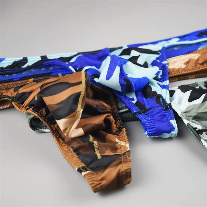 Men's Sexy Camouflage T-Thong Underwear