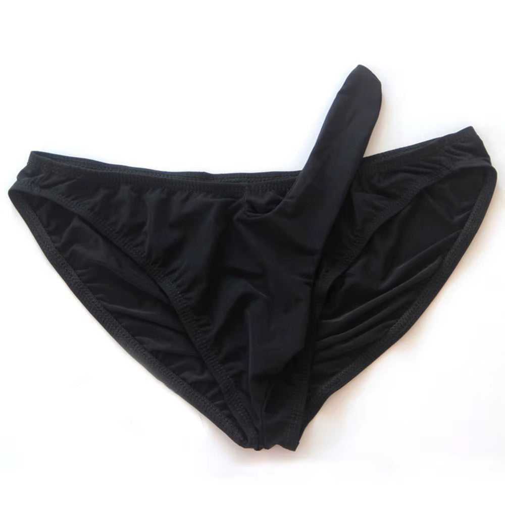 Herren Eis Seide Transparent Elefantenrüssel Slip Unterwäsche