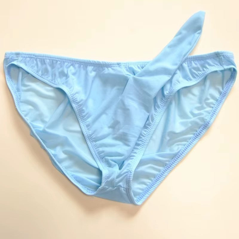 Herren Eis Seide Transparent Elefantenrüssel Slip Unterwäsche