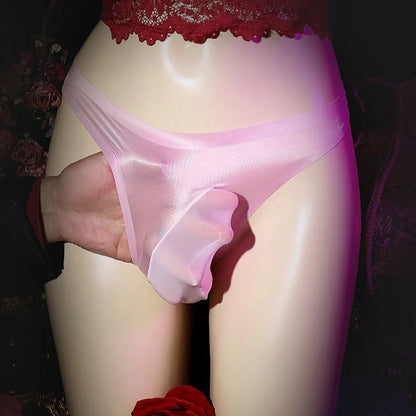 galleryman.com - Sexy Men Pouch Panties Lingerie Underwear Pink