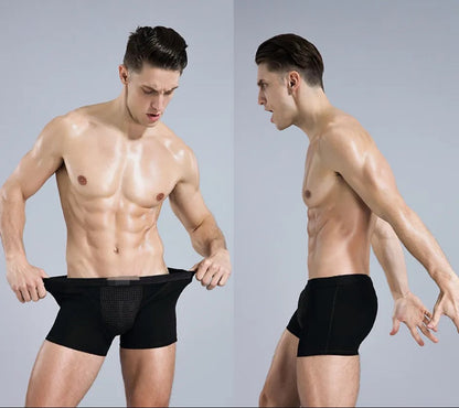 2 pcs Men's Boxer Briefs Magnetic Therapy Underwear