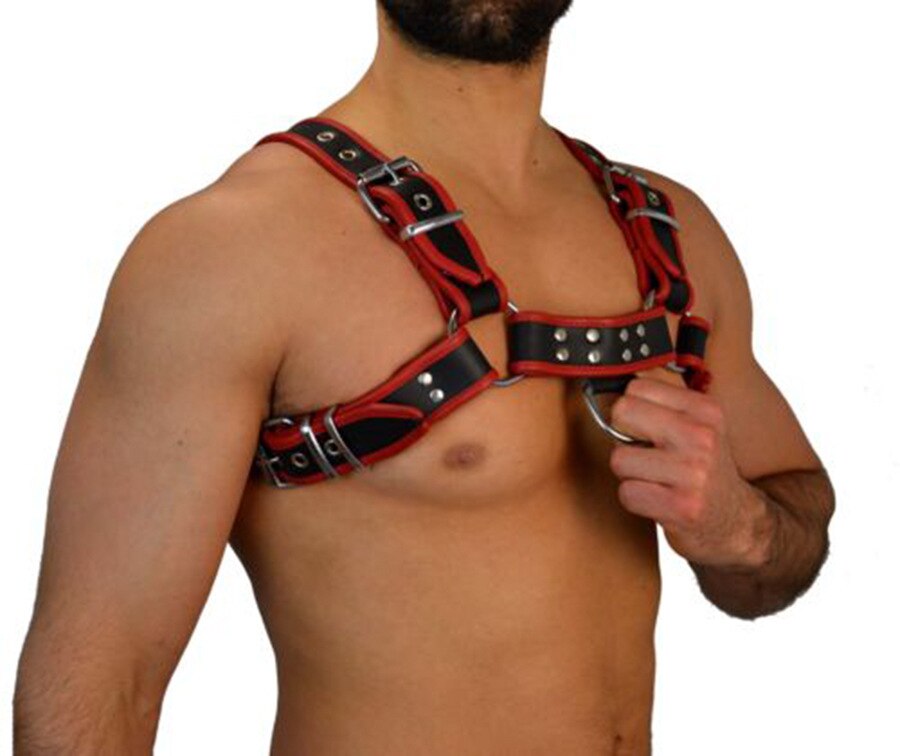 Men Hot Leather Harness Body Bondage Belt Strap BDSM Fetish Underwear