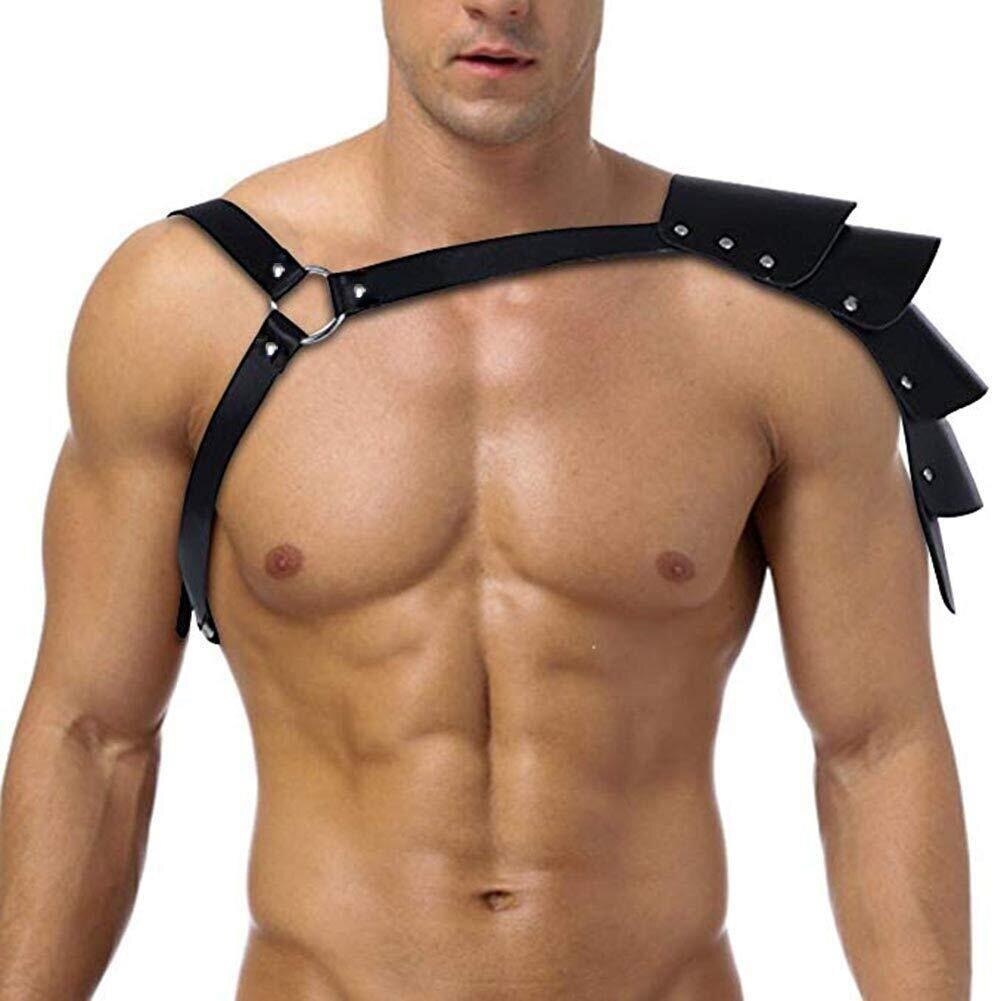 Men Hot Leather Harness Body Bondage Belt Strap BDSM Fetish Underwear