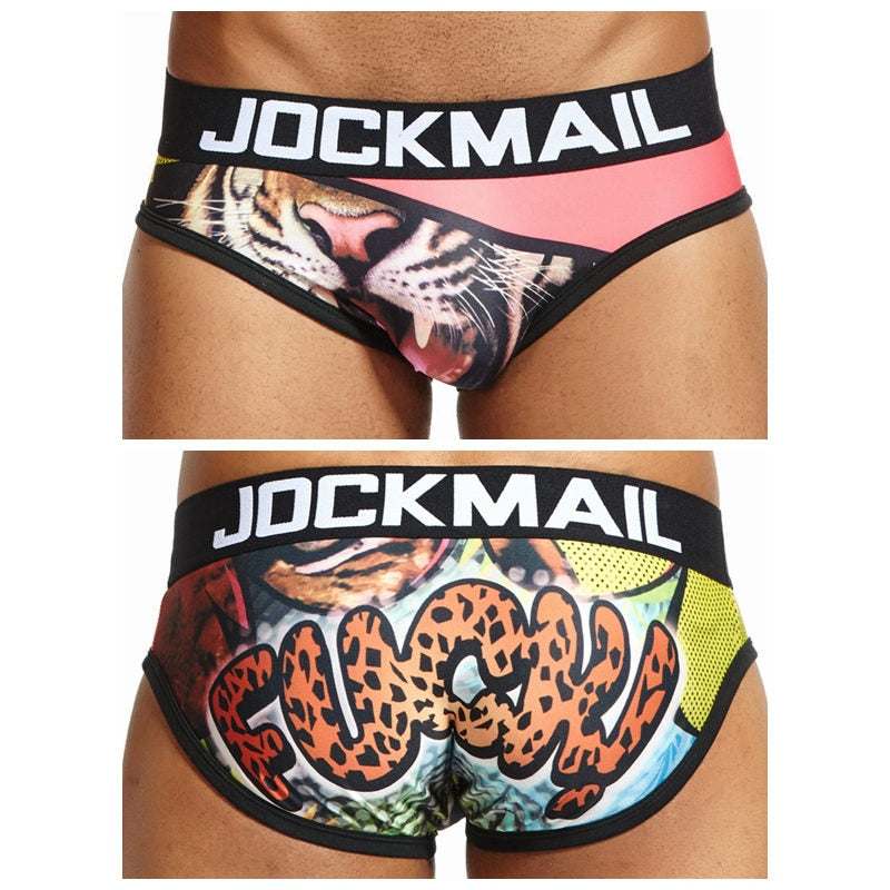 Men Printed Briefs Underwear