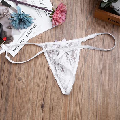 Men Sexy Panties Lingerie Lace Underwear with Bulge Pouch Design