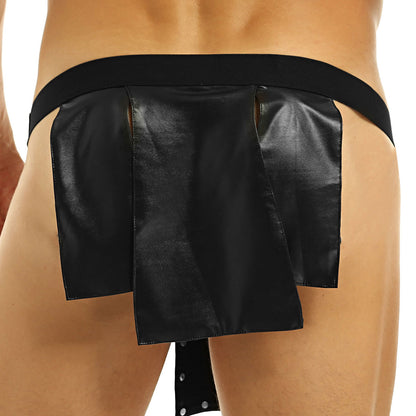 Men Exotic Leather Kilt Underwear