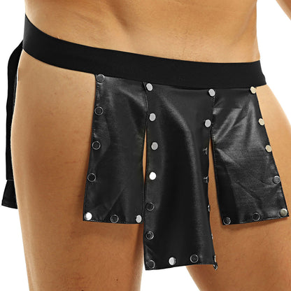 Men Exotic Leather Kilt Underwear