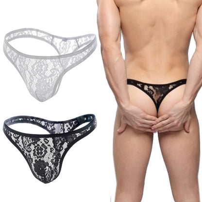 Sexy Men's Lace Thong Underwear