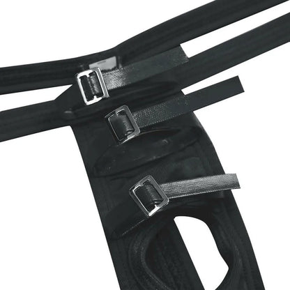 galleryman.com - Men's Sexy Thong With Front Opening Buckles Underwear Black