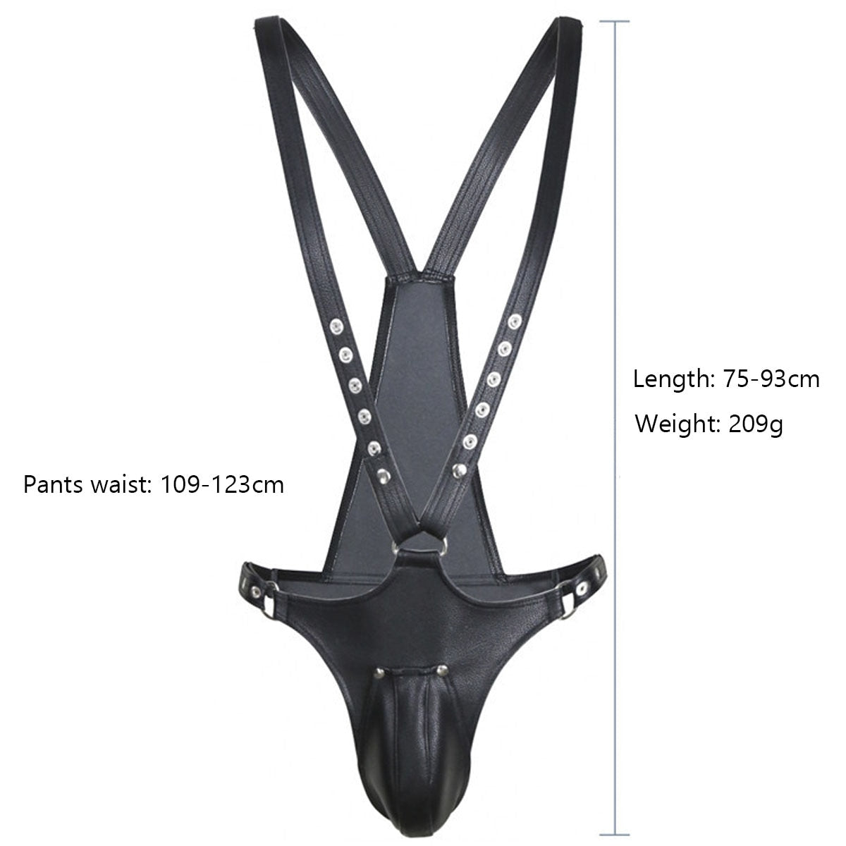 Men Hot Leather Harness Body Bondage Belt Strap BDSM Fetish Underwear