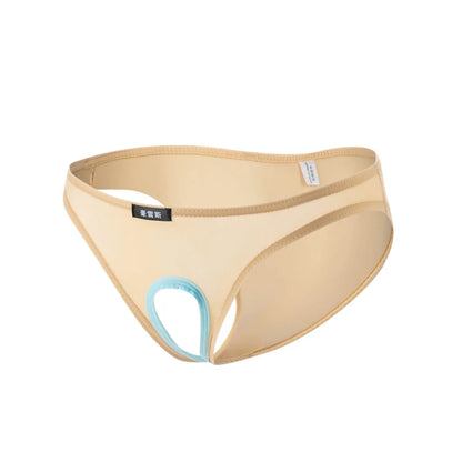 galleryman.com - Men Hollow Bulge Panties Briefs Underwear Beige