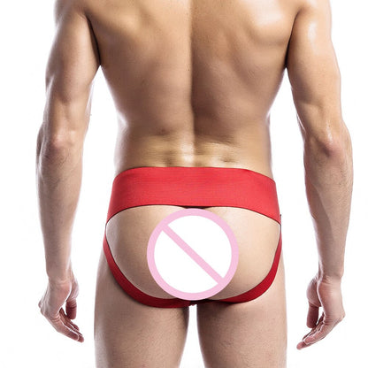 galleryman.com - Men's Stretch Mesh Jockstrap Underwear Red