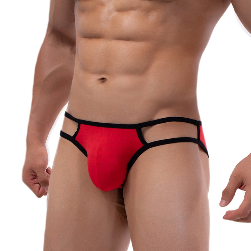 Men Sexy Mesh Breathable Briefs Underwear