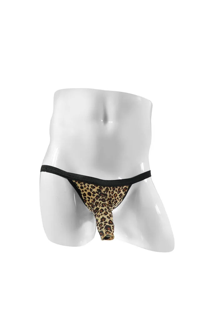 Men Jockstrap Elephant Open Nose Zebra & Leopard Underwear