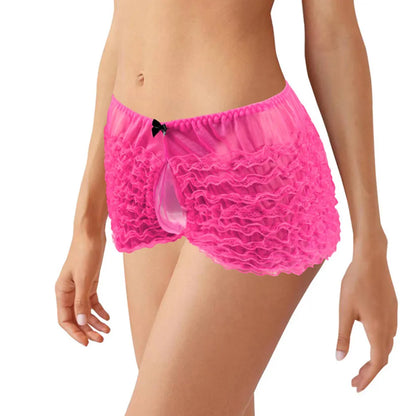 Cute Lace Mesh Briefs Panties Underwear for Men