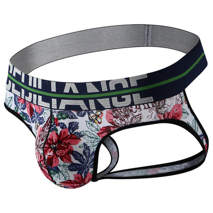 Men Sexy Jockstraps Printed Underwear