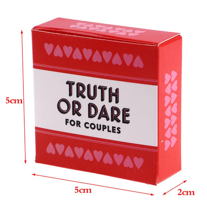Truth Or Dare Cards Game for Couple Lovers Mini Small Size 51 PCS Box
