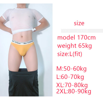 2 pcs Briefs Panties Tight Feeling Underwear for Men