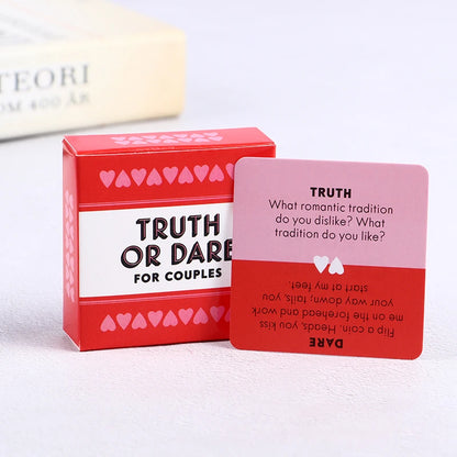 Truth Or Dare Cards Game for Couple Lovers Mini Small Size 51 PCS Box