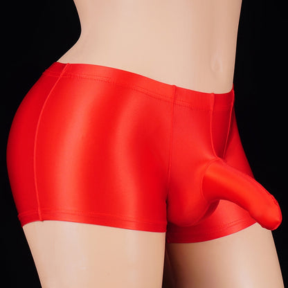 Men's Sexy Long Bulge Elephant Nose Pouch Boxer Underwear