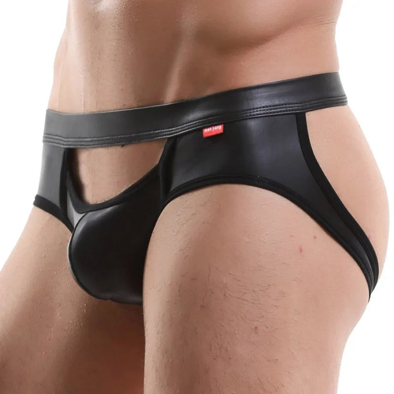 Men Modern Leather Jockstraps Underwear