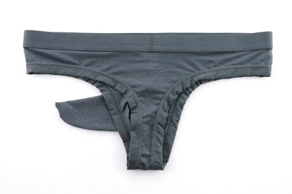 Men's Transparent Thong Underwear with Elephant Trunk Pouch Style