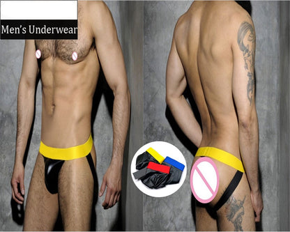 Men's Colored Belt Jockstrap Underwear