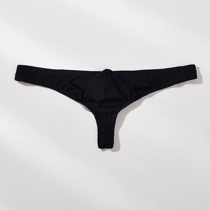 Men’s High Quality Ice Silk Thongs Underwear with U Convex Pouch