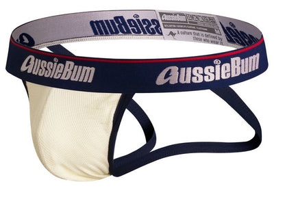 galleryman.com - Men Stylish Elastic Jockstraps Underwear Beige