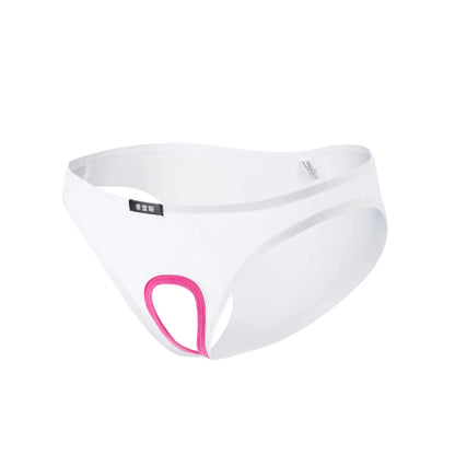 galleryman.com - Men Hollow Bulge Panties Briefs Underwear White