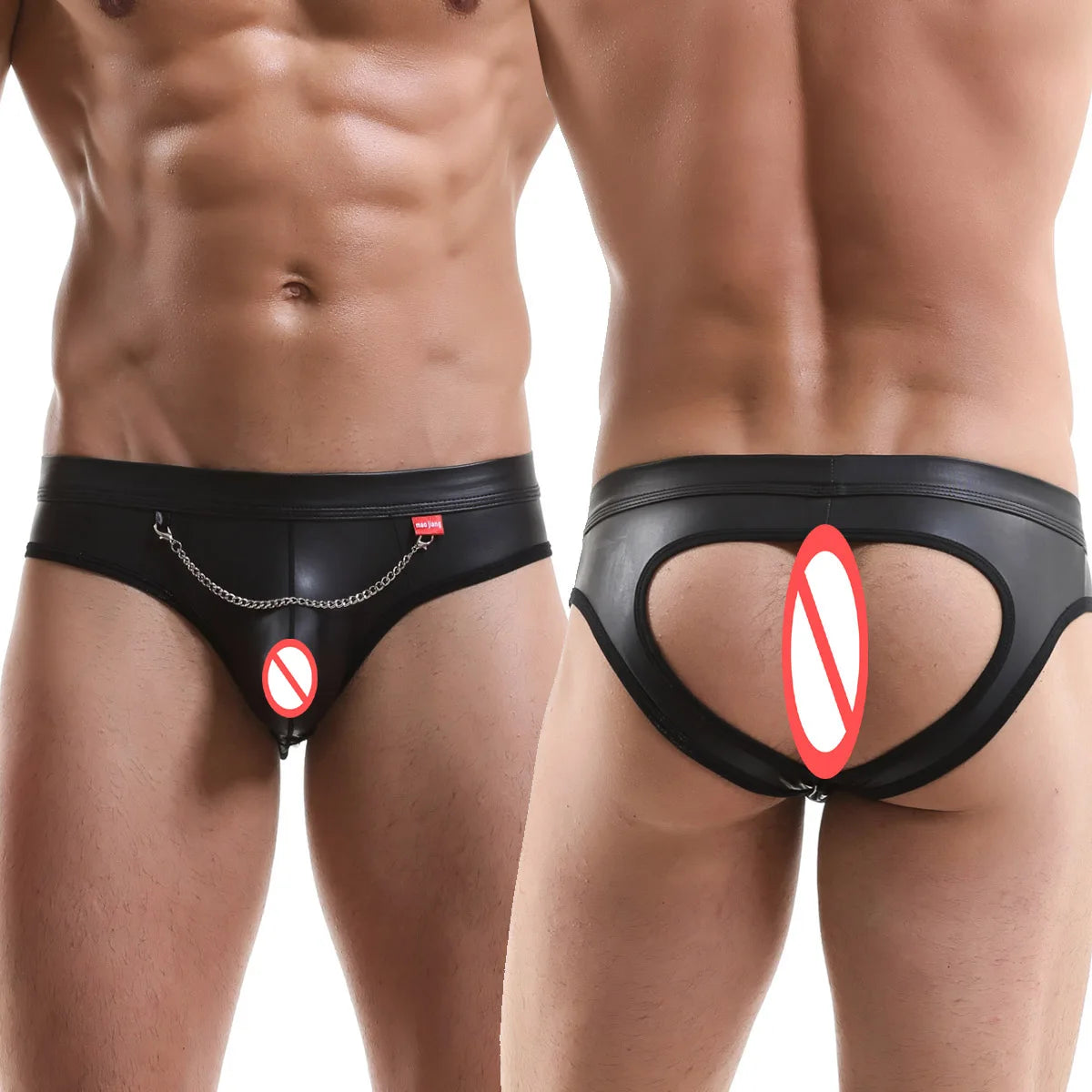 Men Modern Leather Jockstraps Underwear