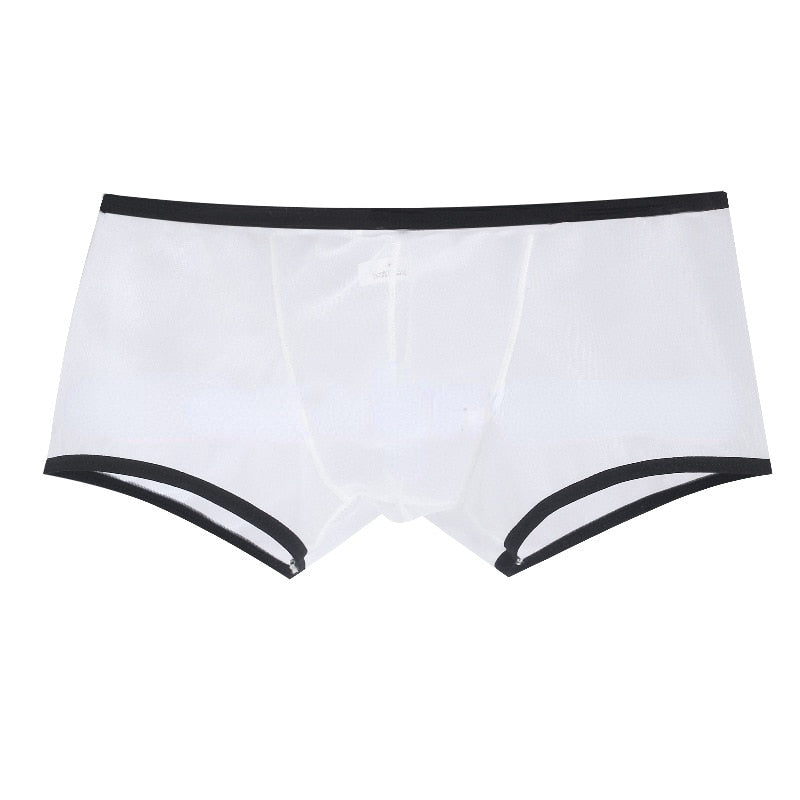 Men Underwear Ultra-thin Translucent Boxer Briefs