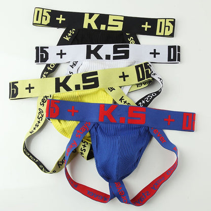 Men’s Modern Bold Elastic Jockstrap Underwear