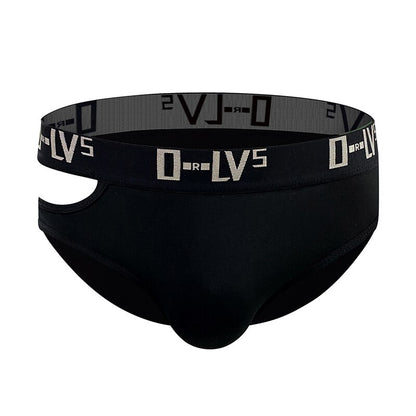 Men Sexy Lateral Hollow Briefs Underwear