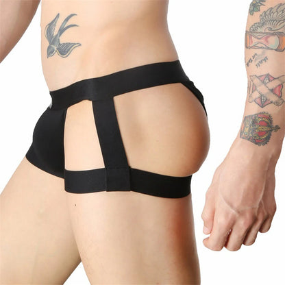 Men's Sexy Jockstrap Stockings Style Underwear