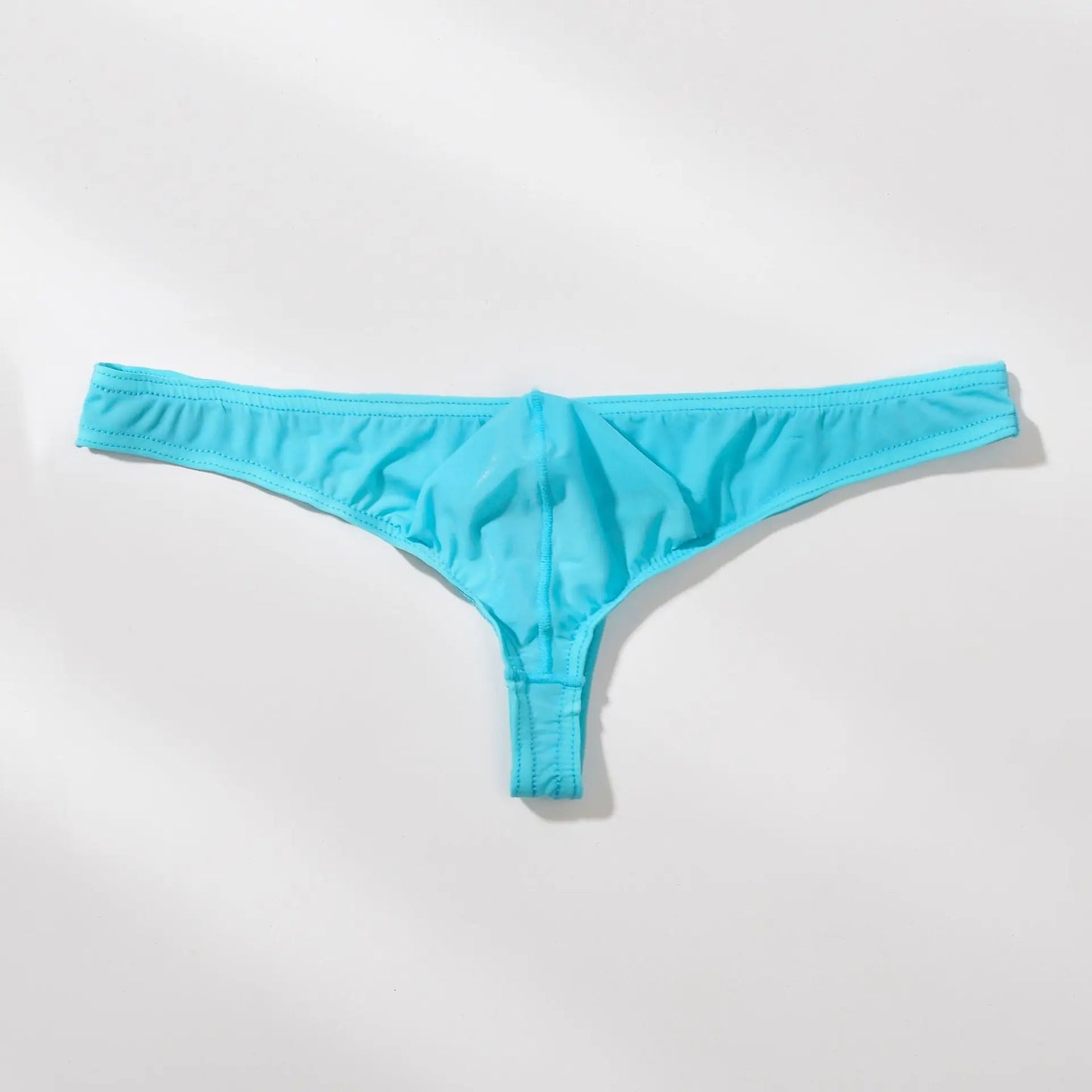 Men’s High Quality Ice Silk Thongs Underwear with U Convex Pouch