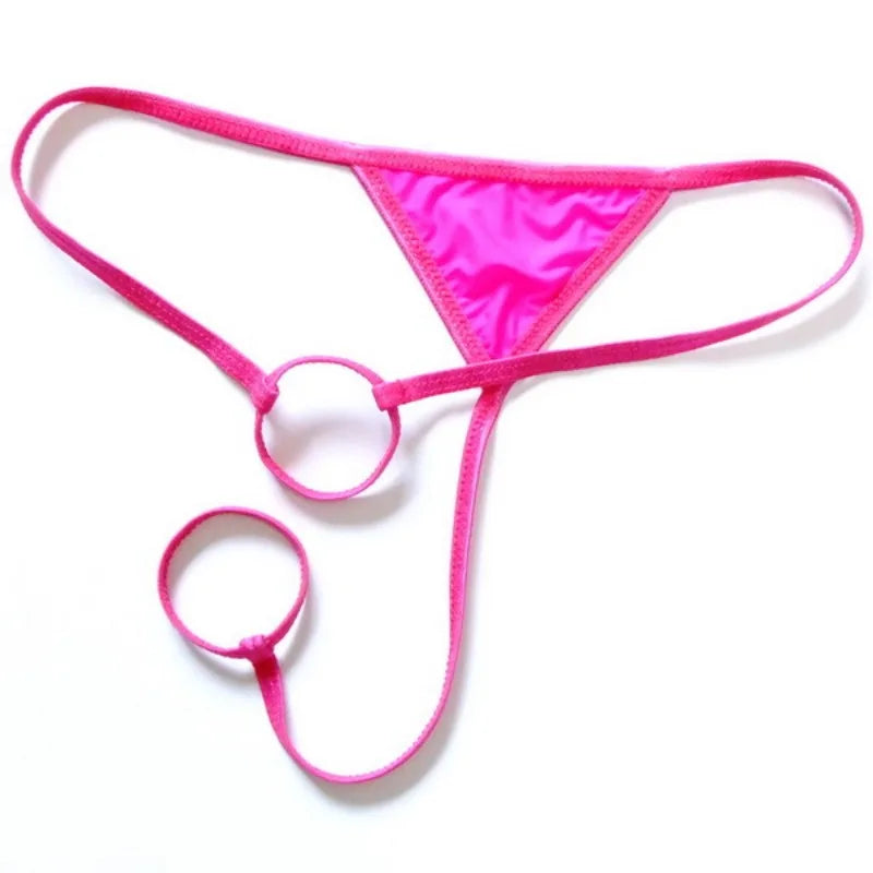 galleryman.com - Thong G-String Rings Support Underwear for Male Member Rose
