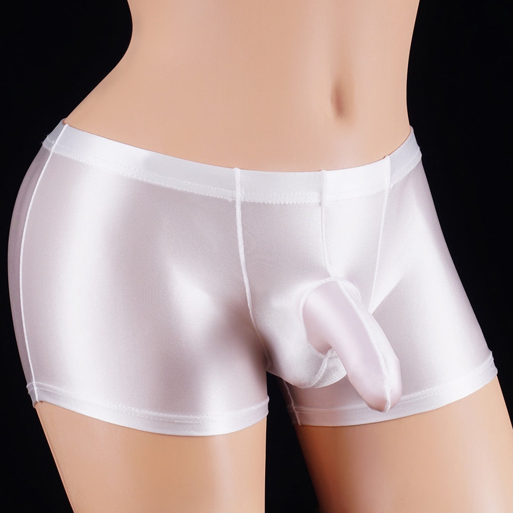 Men's Sexy Long Bulge Elephant Nose Pouch Boxer Underwear