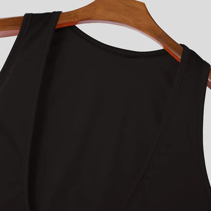 Men Superb Tank Top Vest Casual Deep V Neck Sleeveless Loose