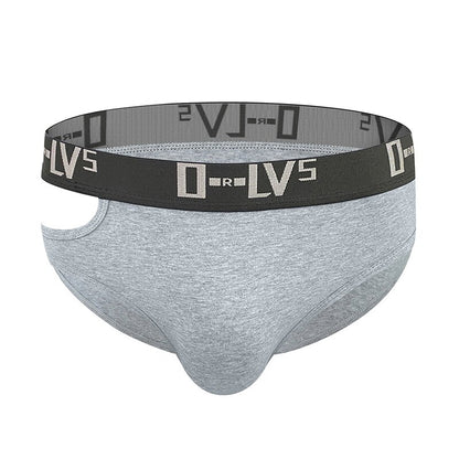 Men Sexy Lateral Hollow Briefs Underwear