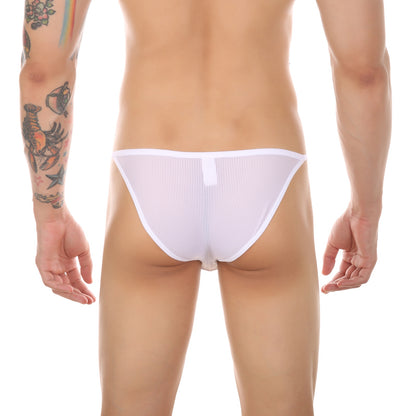 Men’s Low Rise Mesh Thong Briefs Underwear