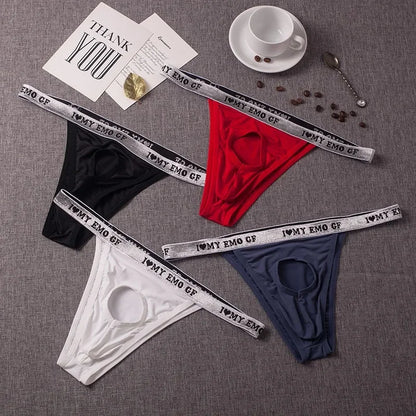 galleryman.com - Men's Briefs G-String Underwear with Banana Ring Hole