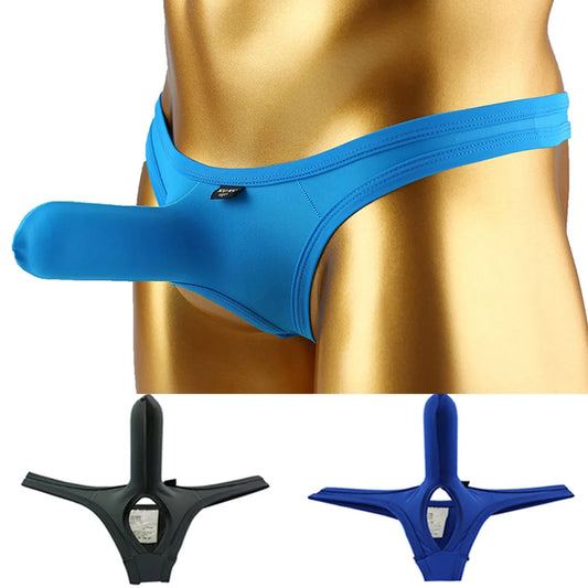 Men Elephant Nose Thong Underwear