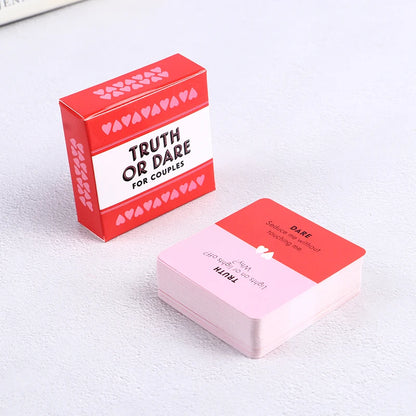 Truth Or Dare Cards Game for Couple Lovers Mini Small Size 51 PCS Box