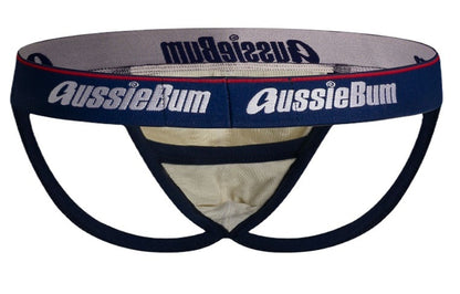 galleryman.com - Men Stylish Elastic Jockstraps Underwear Beige